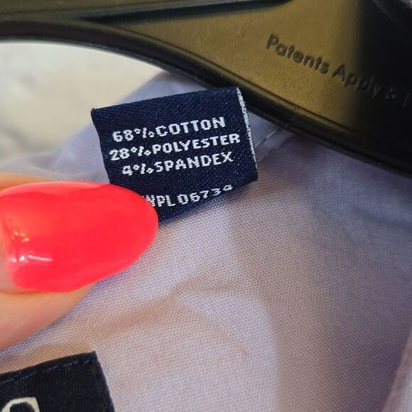 Chaps Boys 4/5 Violet Point Collar Long Sleeve Dress Shirt Formal Wedding Fancy - Picture 8 of 10